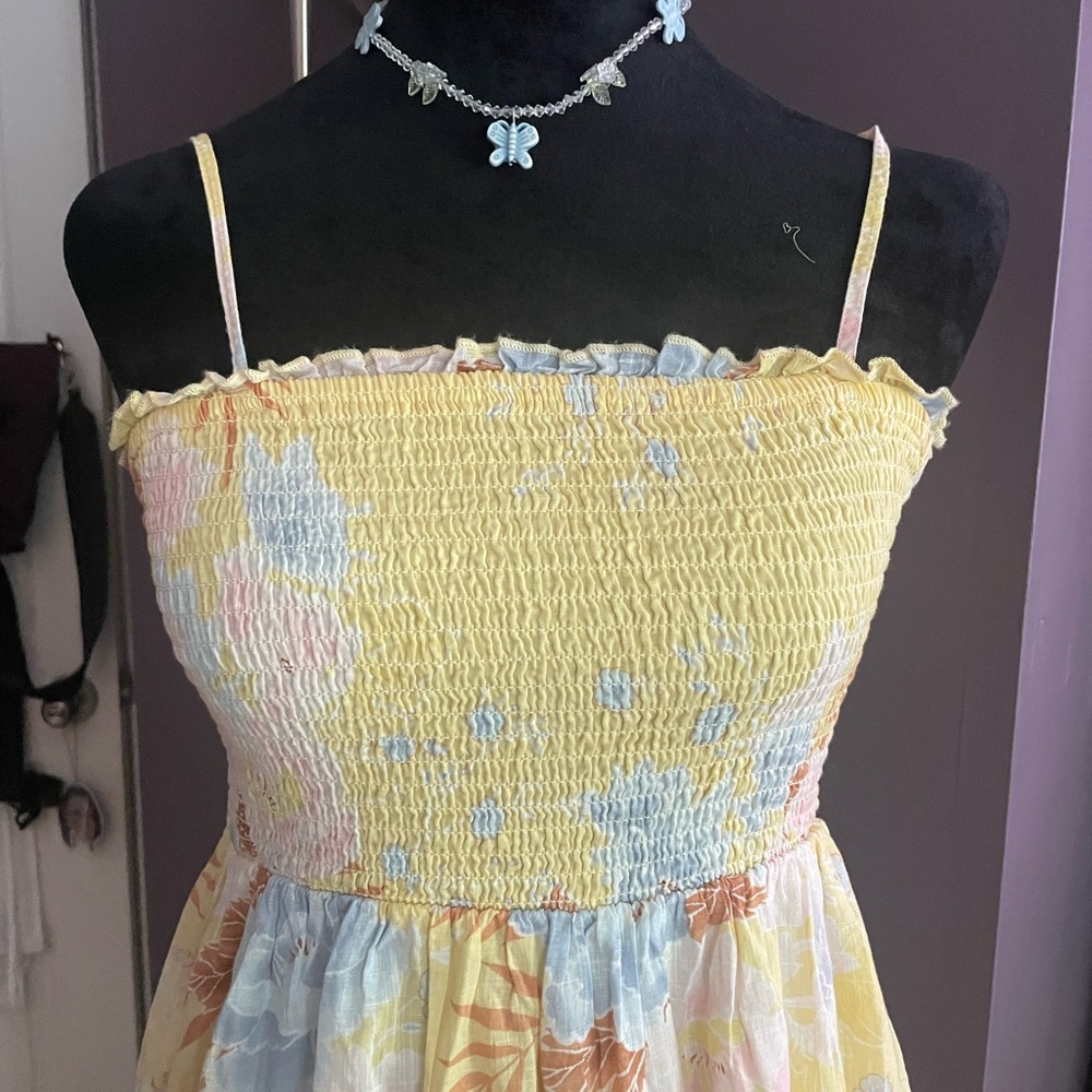 Billabong Yellow Floral Maxi Dress - Picture 2 of 5